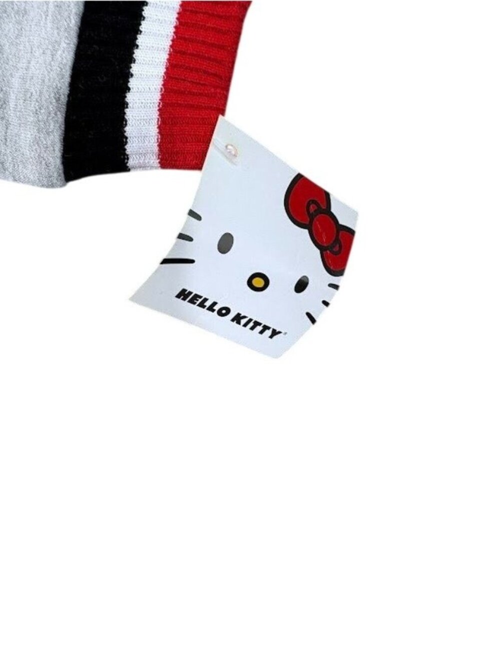 Hello Kitty Toddler Hoodie Zip-Up Sweatshirt 3T Gray Red Ears Cute Design - Picture 4 of 12